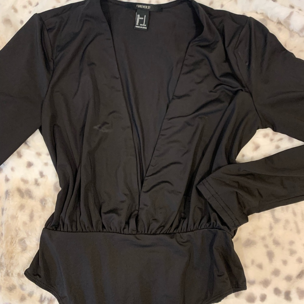 S Forever 21 low cut bodysuit